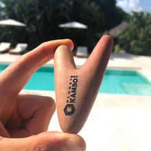 Load image into Gallery viewer, Premium Heavyweight Hapé Self Applicator Kuripe Pipe in Tin