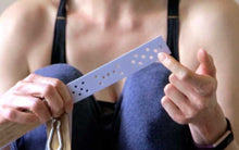 Load image into Gallery viewer, Handmade Kambo burning stencils with durable plastic sheets, ring-bound and enclosed in soft wooden paneling