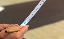 Load image into Gallery viewer, Handmade Kambo burning stencils with durable plastic sheets, ring-bound and enclosed in soft wooden paneling
