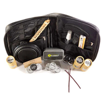 Load image into Gallery viewer, Front view of Planet Kambo complete Kambo kit bag with ceremonial tools and accessories
