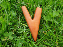 Load image into Gallery viewer, Wooden kuripe pipe for hapé, self-applicator tool for Amazonian snuff.
