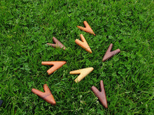 Load image into Gallery viewer, Hand-carved wooden Kuripe pipe for Hapé, traditional self-applicator tool for ceremony and meditation.
